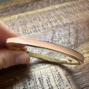 J. Crew Gold and Peach Slim Bangle